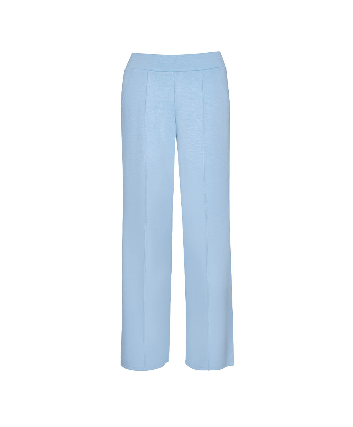Light blue pants on a white background