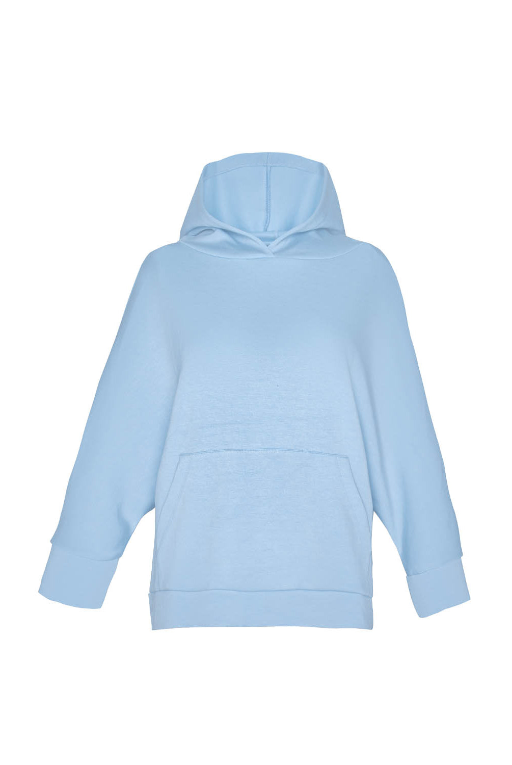 Light blue hoodie on a white background