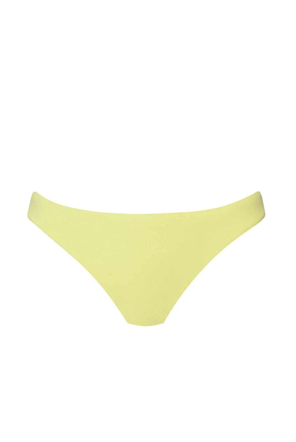 Yellow bikini bottom on a white background