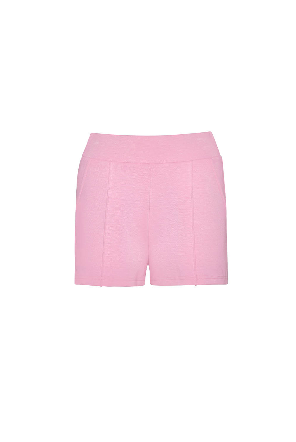 Pink shorts on a white background