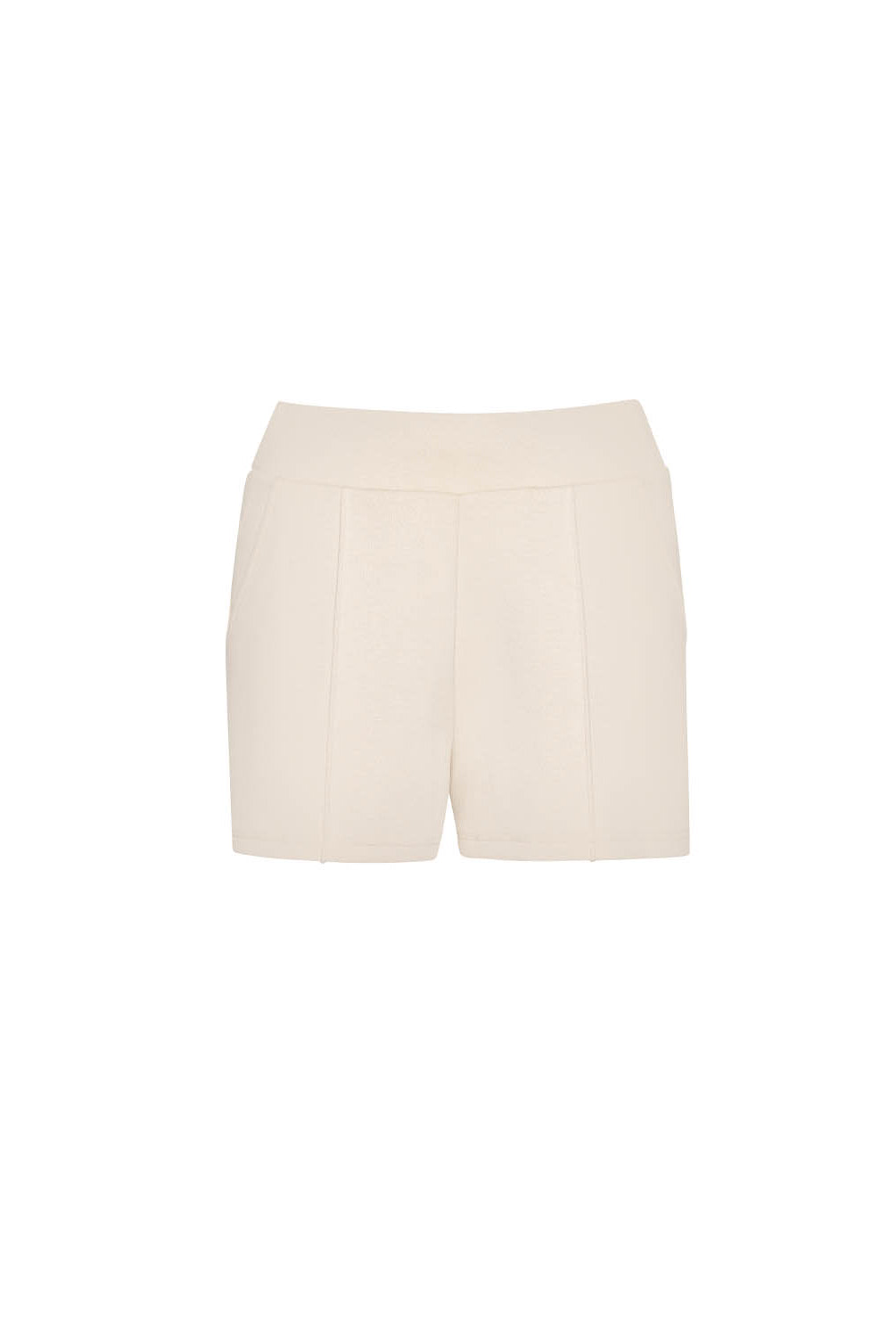 Tan shorts on a white background