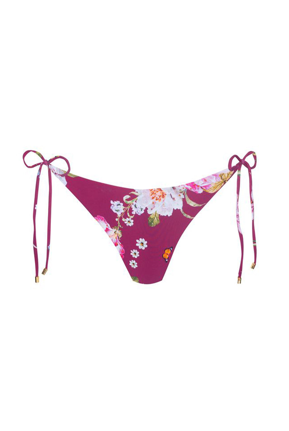 Fiesta Flora Carrie embroidered tie side bikini bottom
