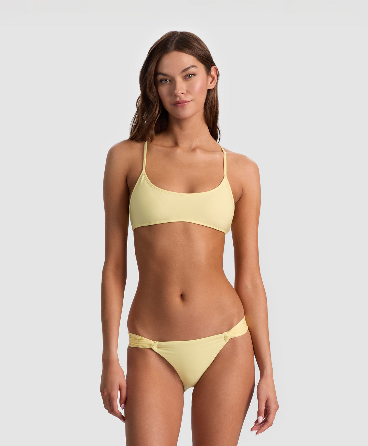 Golden Coast Bralette Top with a sleek, minimal silhouette and sun-ready design