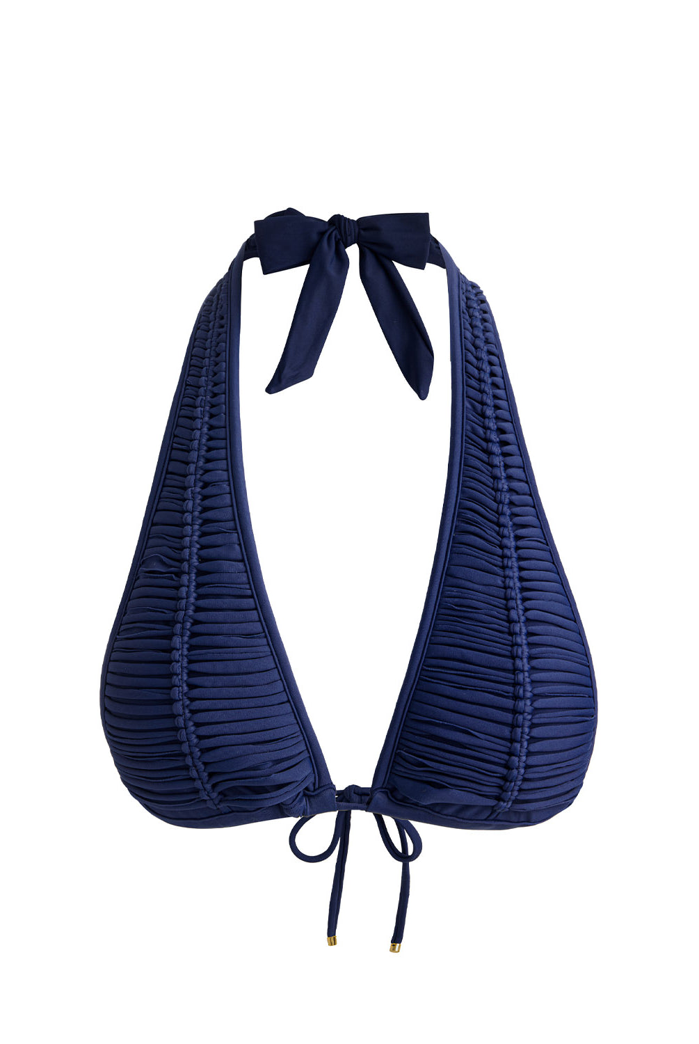 Navy Macrame Halter Top