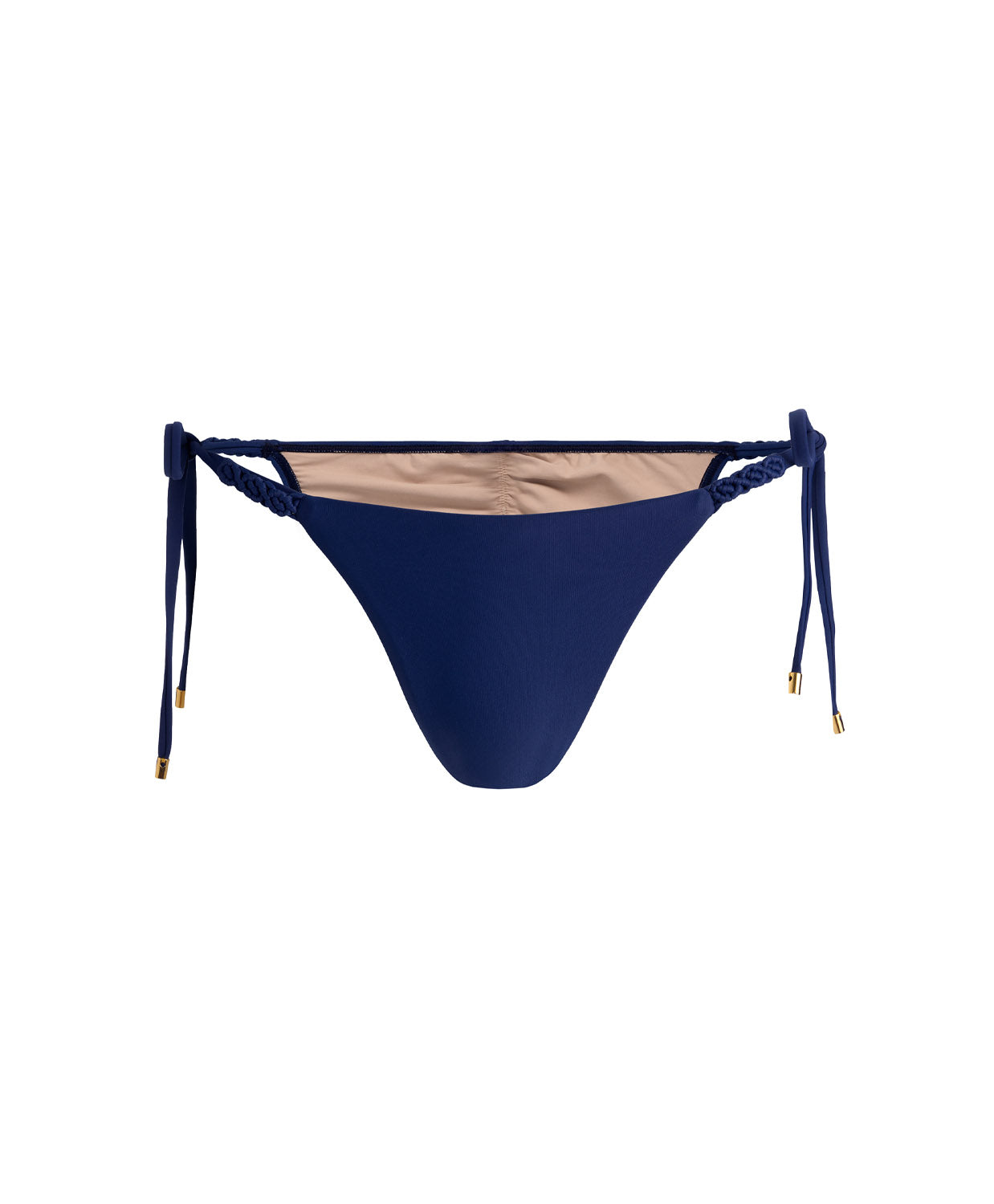 Navy Macrame Tie Side Bottom