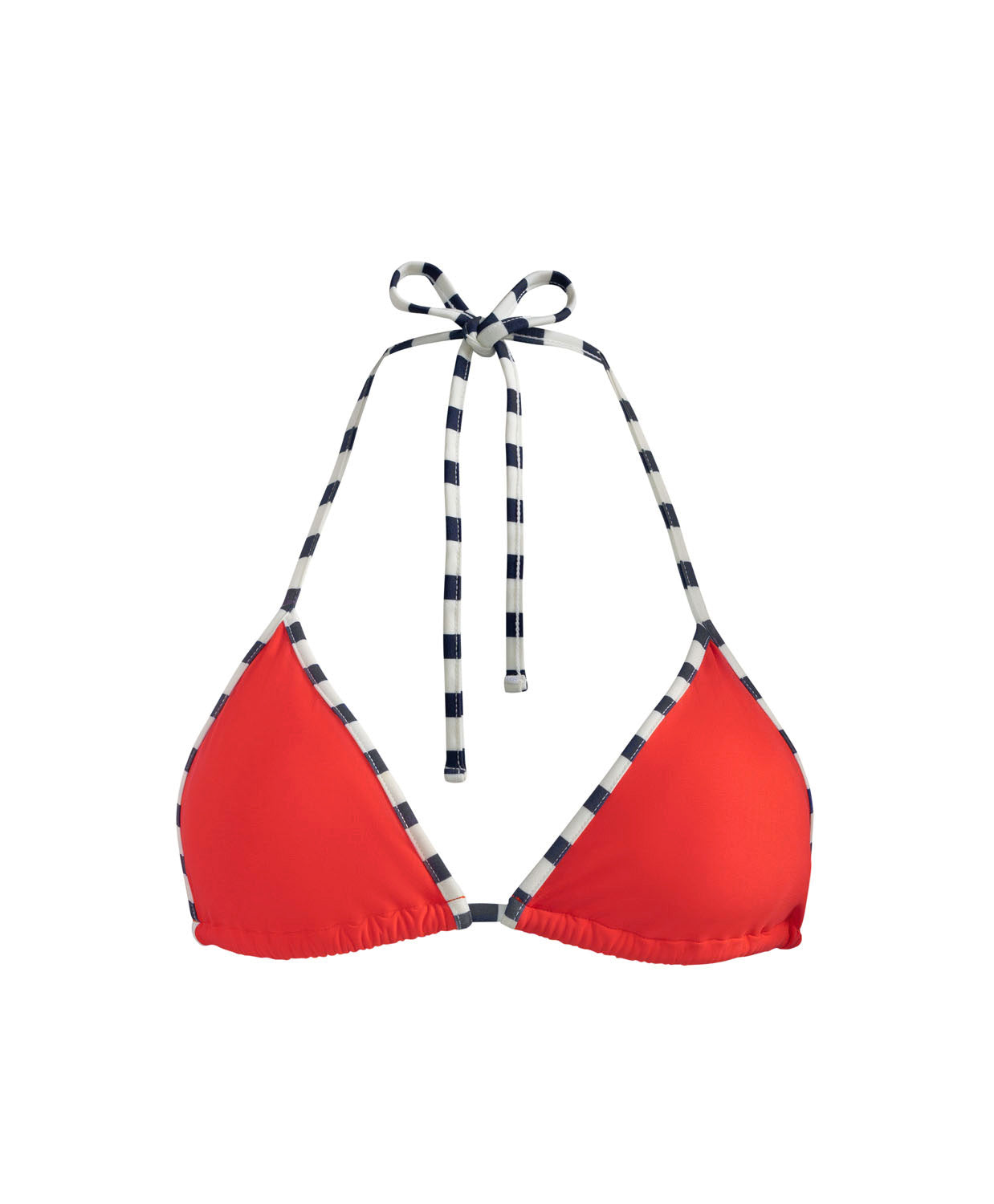 Sunset Waves Thea Triangle Top red triangle bikini top with adjustable ties and strap trim