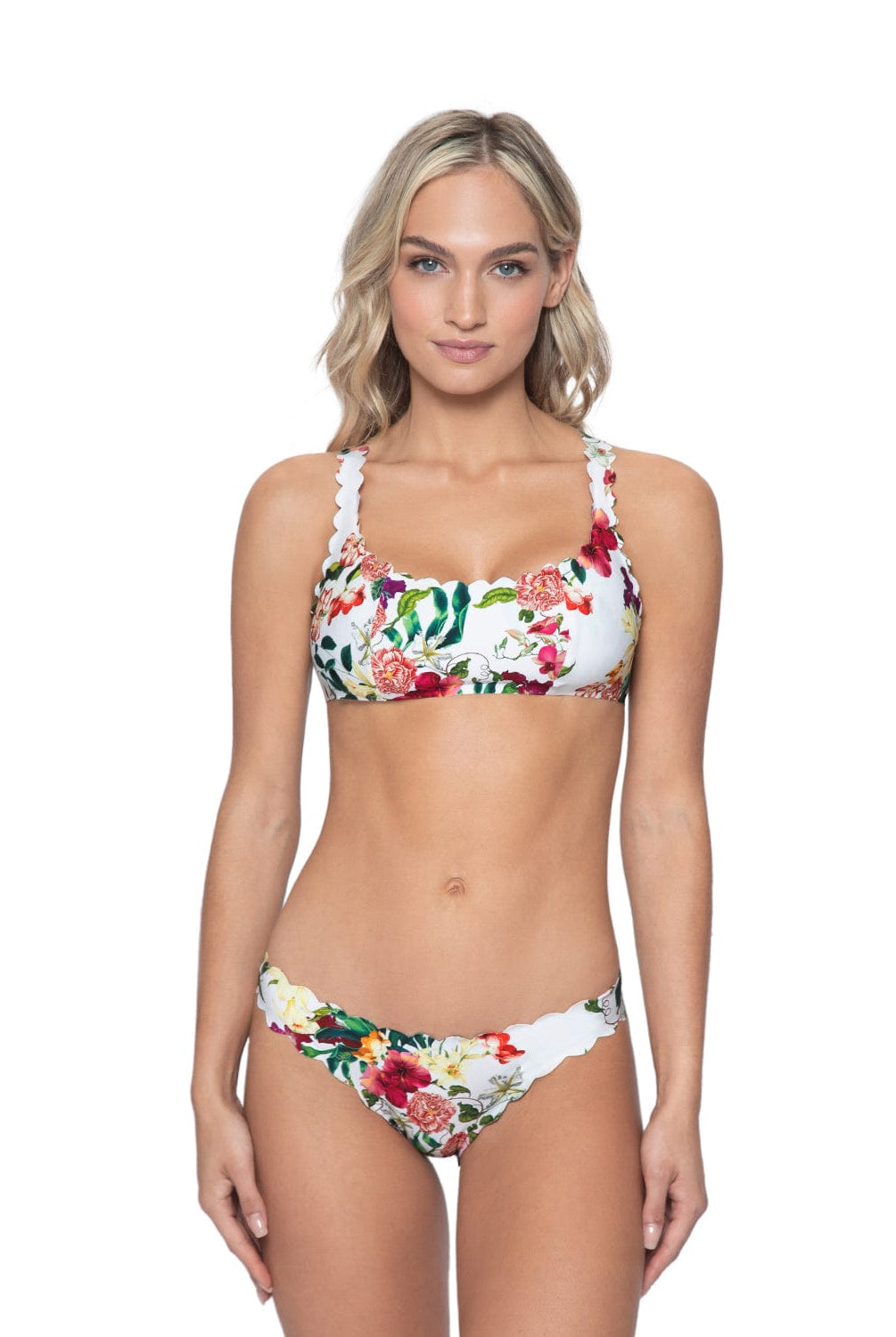 Summer Hibiscus Reversible Seamless Wave Bottoms (FINAL SALE) - PQ Swim (PilyQ)