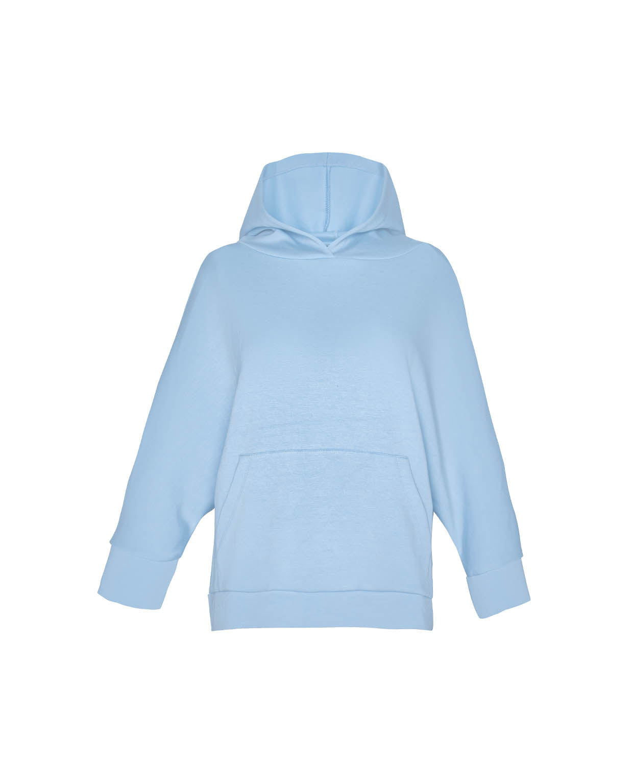 Light blue hoodie on a white background