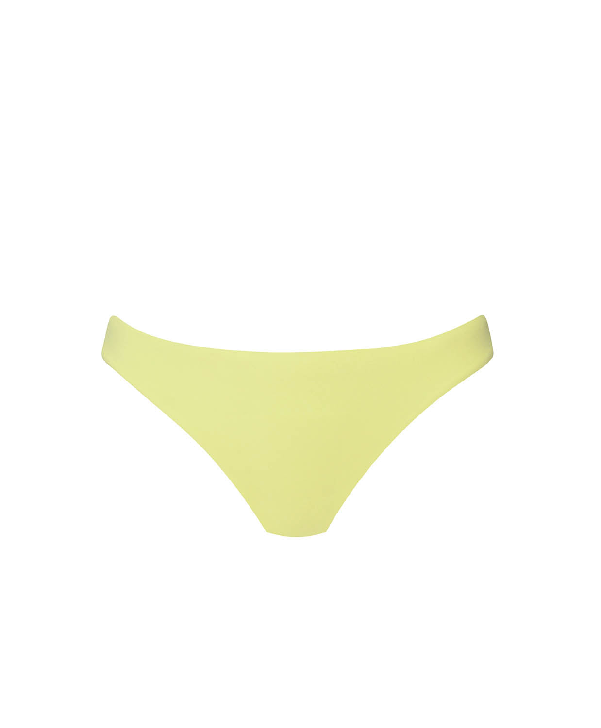 Yellow bikini bottom on a white background