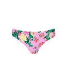 Floral-patterned bikini bottom on a white background