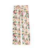 Floral patterned pants on a white background