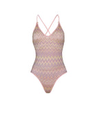 Patterned swimsuit on a white background