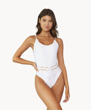 Water Lily Link Belted One Piece