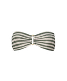 Striped bandeau top on a white background