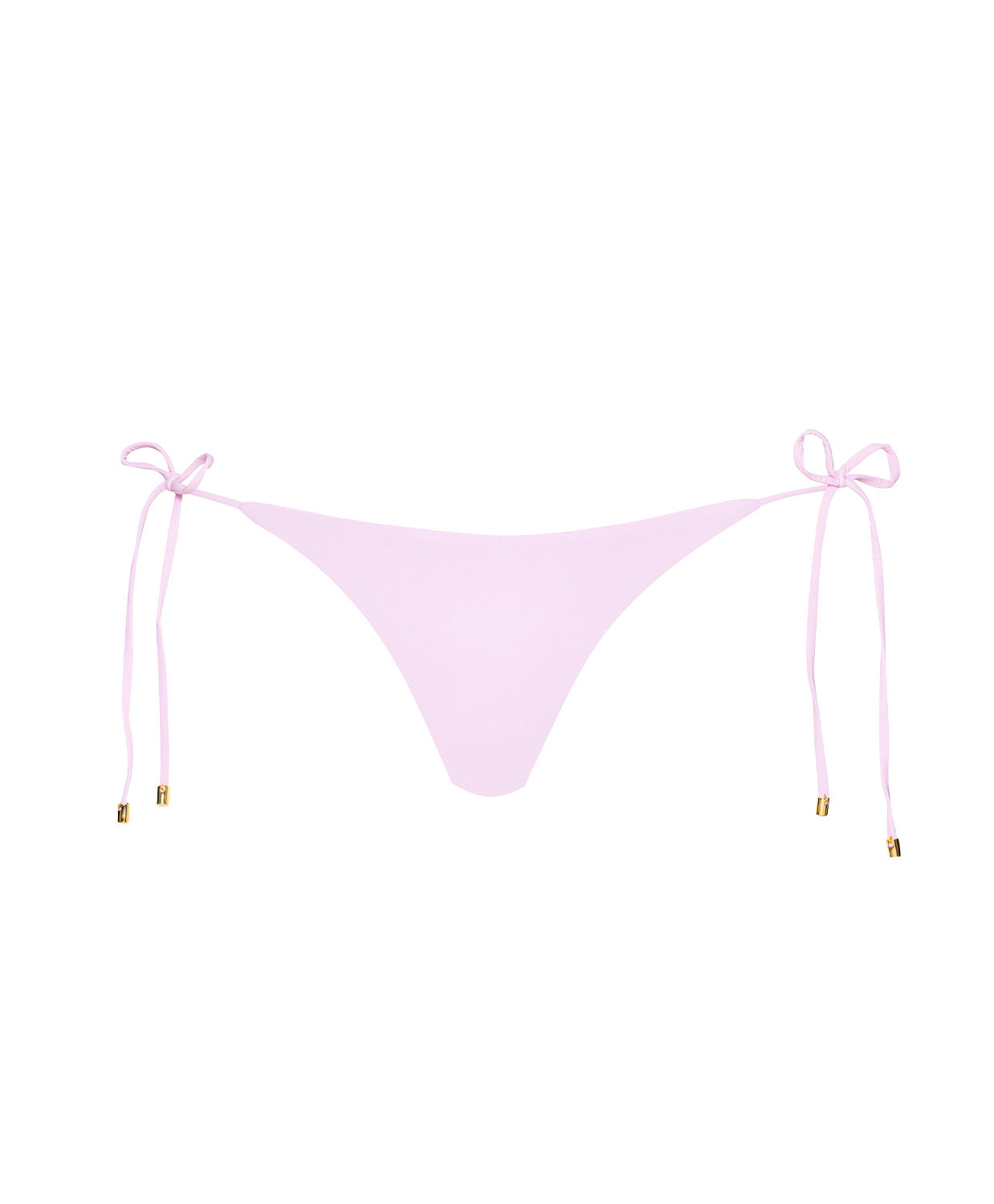 Rosé Tie Side Bottom bikini with blush-pink color, low-rise fit, and adjustable side ties for a flattering, feminine look.