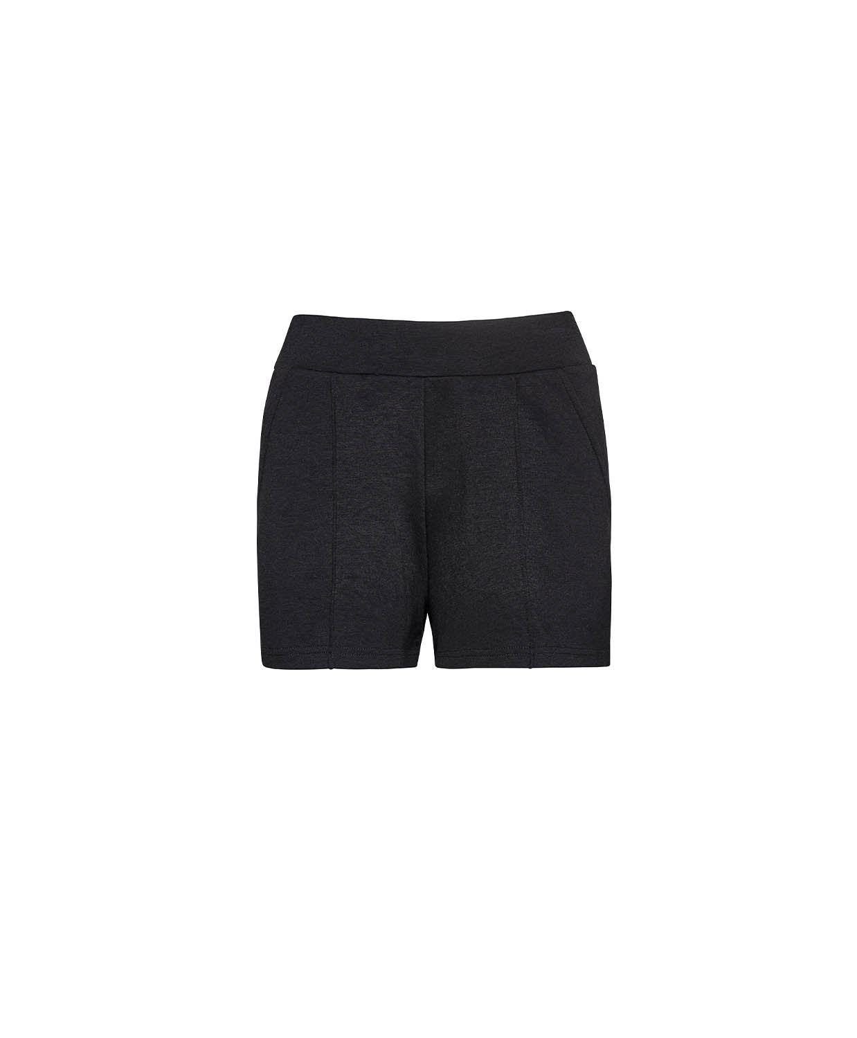 Black shorts on a white background