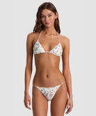 Twisting Vines Embroidered Rope Bottom with hand-embroidered florals, butterfly motifs, and twisted rope sides.