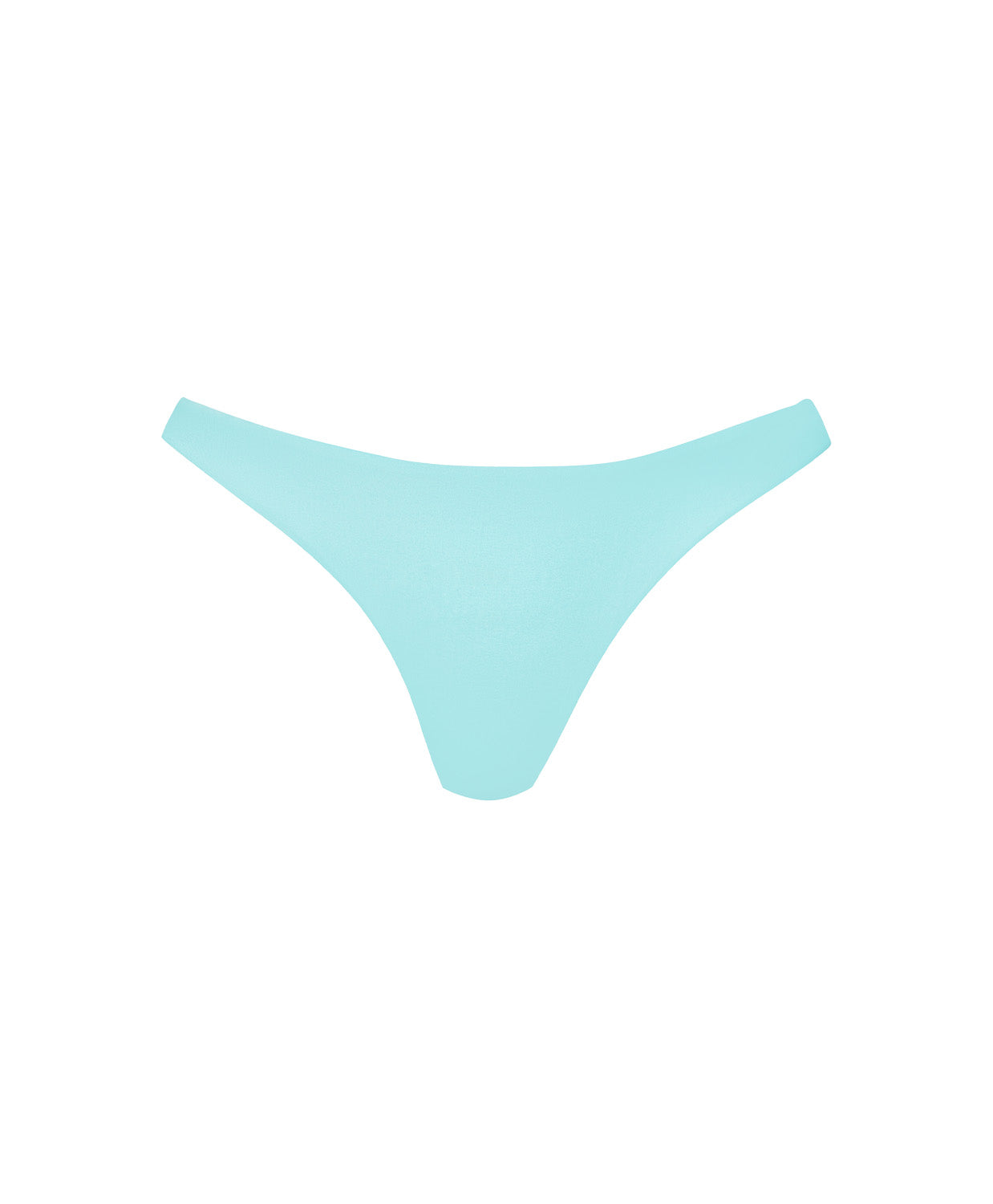 Light blue bikini bottom on a white background