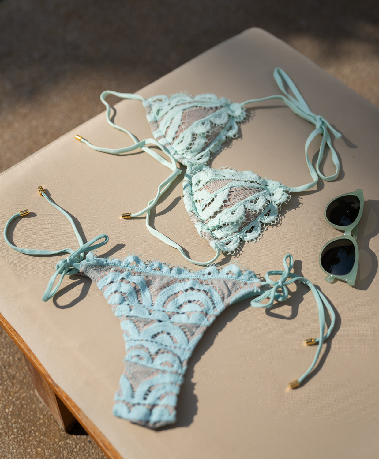 Printed Lace Bikini Swimwear main image 0