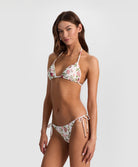 English Rose Embroidered Triangle Top with delicate floral embroidery and classic triangle silhouette