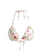 English Rose Embroidered Triangle Top with delicate floral embroidery and classic triangle silhouette