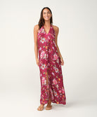 Fiesta Flora Bonnie Halter Dress in vibrant floral print