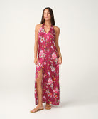 Fiesta Flora Bonnie Halter Dress in vibrant floral print