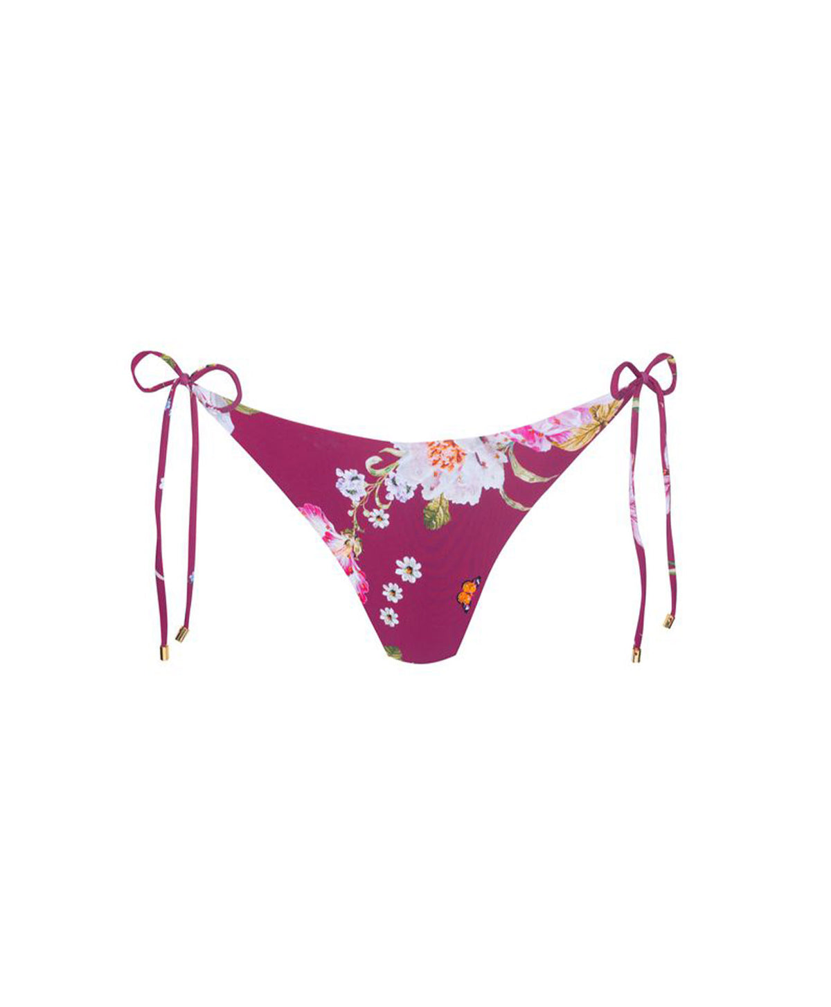 Fiesta Flora Carrie embroidered tie side bikini bottom