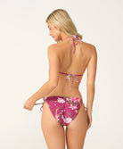 Fiesta Flora Carrie embroidered tie side bikini bottom
