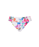 Florencia Smocked High Waist Bottom in vibrant floral print, featuring a high-rise cut