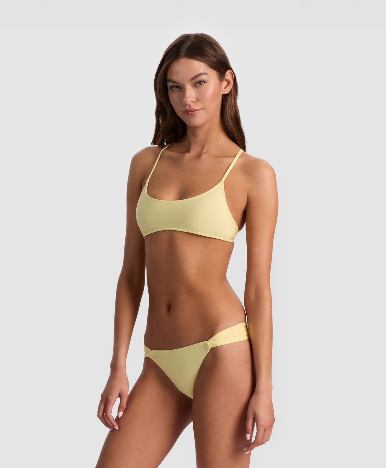 Golden Coast Fanned Bottom with flared silhouette and elegant beachwear style