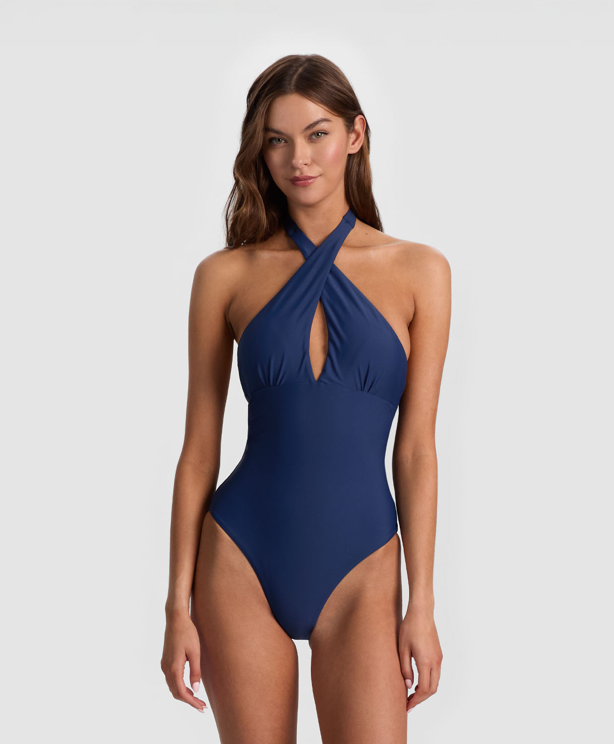 Navy Cross Front One Piece