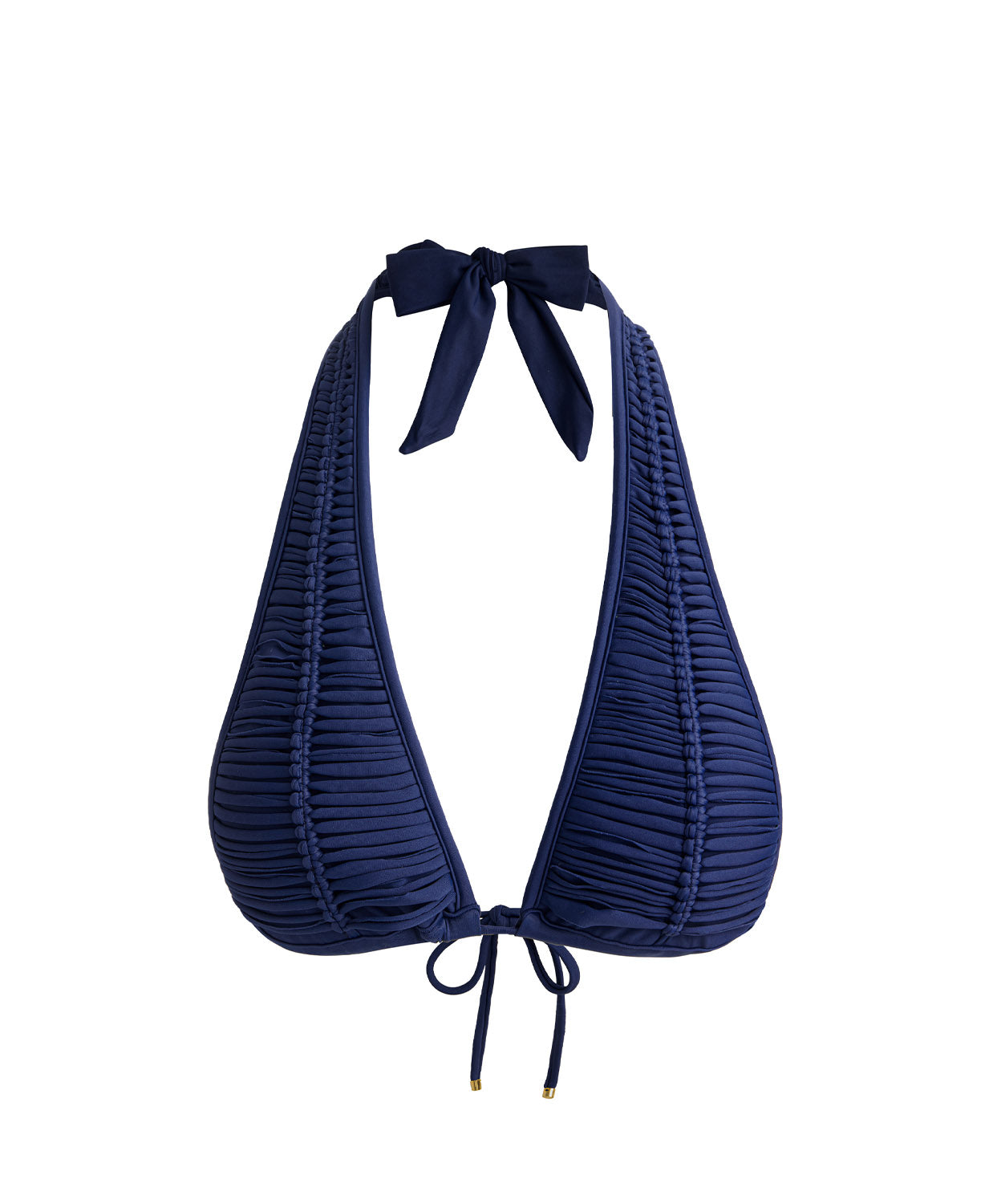 Navy Macrame Halter Top