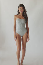 Silver Ruched One Piece
