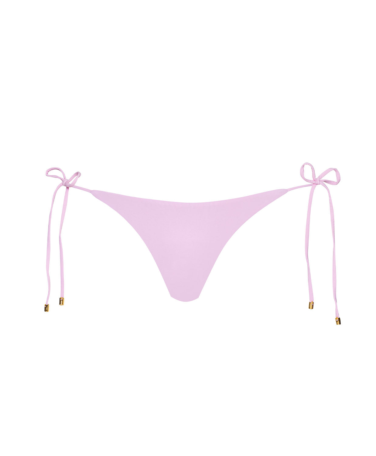 Rosé Tie Side Bottom bikini with blush-pink color, low-rise fit, and adjustable side ties for a flattering, feminine look.