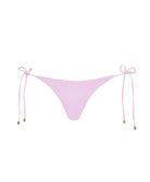 Rosé Tie Side Bottom bikini with blush-pink color, low-rise fit, and adjustable side ties for a flattering, feminine look.