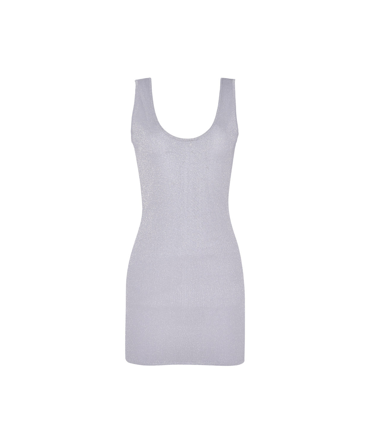 Silver James Cover Up in lightweight semi-sheer silver fabric, styled as a chic beachside or evening cover-up.