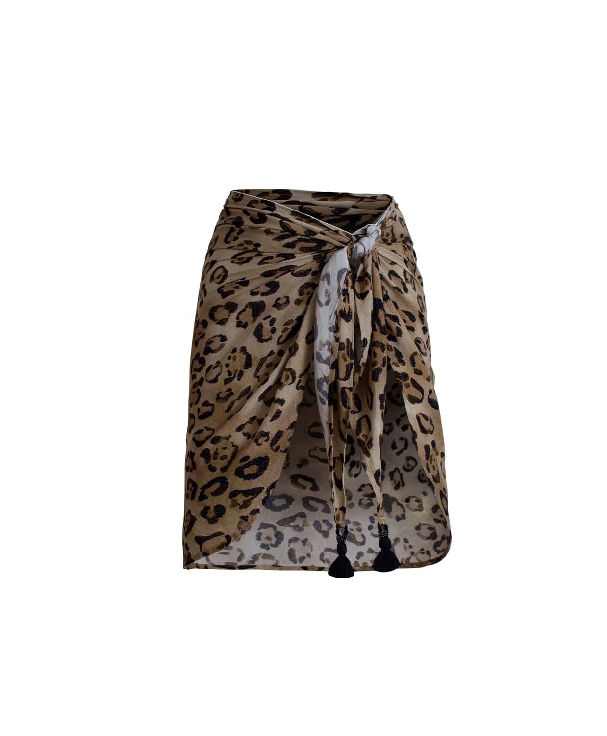 Women's Sarong Wrap Beach Swimwear Cover up Pareo Swimsuit Wrap Leopard  Print