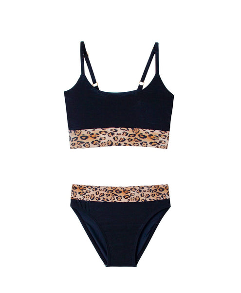 Meloni wrap swimsuit leopard  Leopard patterned swimsuit – Borninstockholm