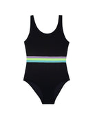 Kids Midnight Elastic One Piece (FINAL SALE) - PQ Swim (PilyQ)