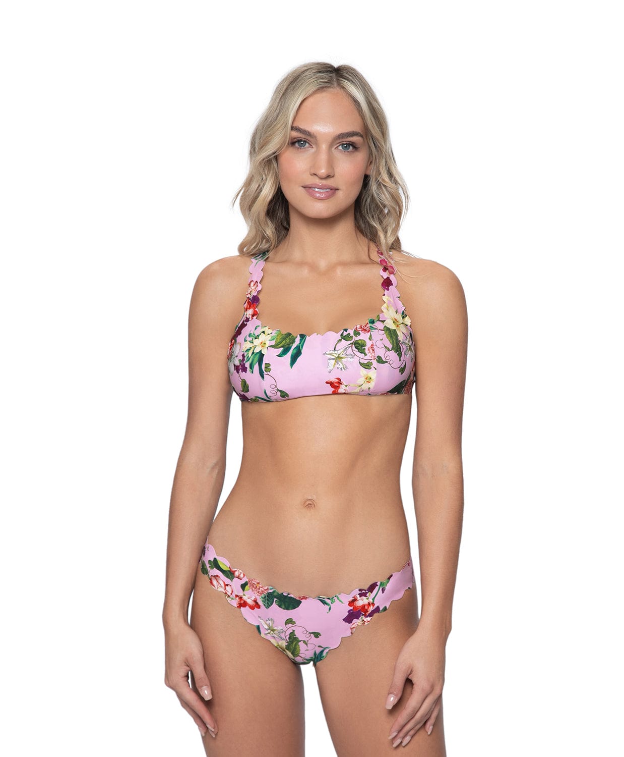 Summer Hibiscus Reversible Seamless Wave Halter (FINAL SALE) - PQ Swim (PilyQ)