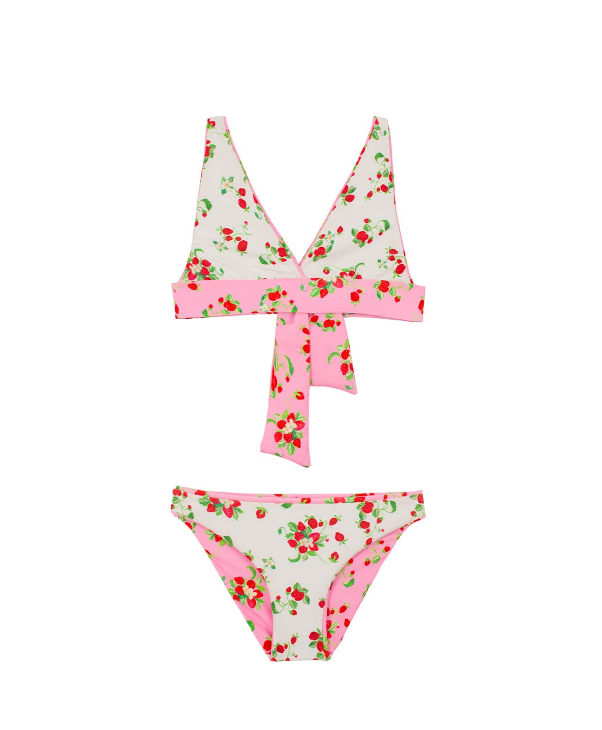 ★EAST SEA★ strawberry bikini East x East Rio Bikini Top | Vibrant Blue and Orange Delight