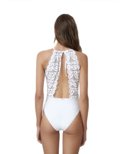Water Lily Keyhole Lace One Piece (FINAL SALE)
