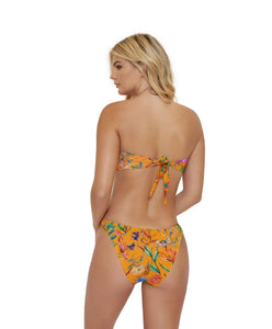 Wild Bloom Ruched Bandeau